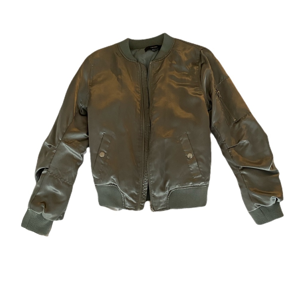 Green bomber jacket